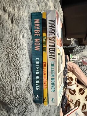 Colleen Hoover Paperback Trio - Teal, Yellow, White Spines